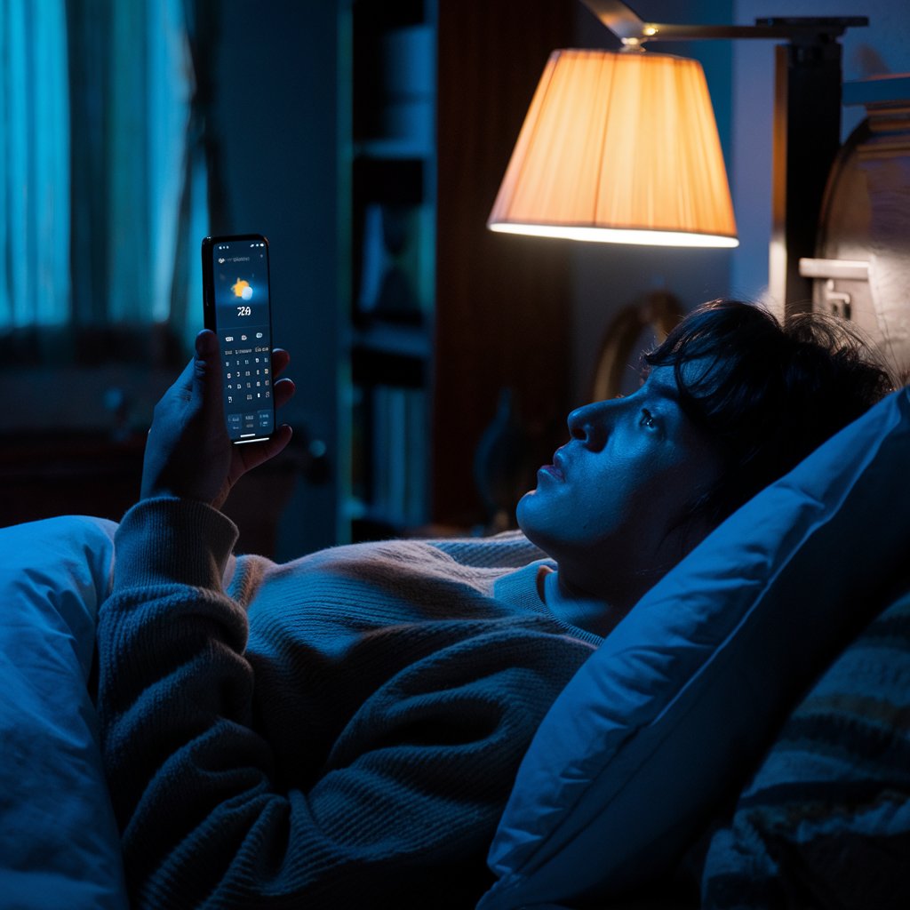 Give up late light mobile screening for a productive morning